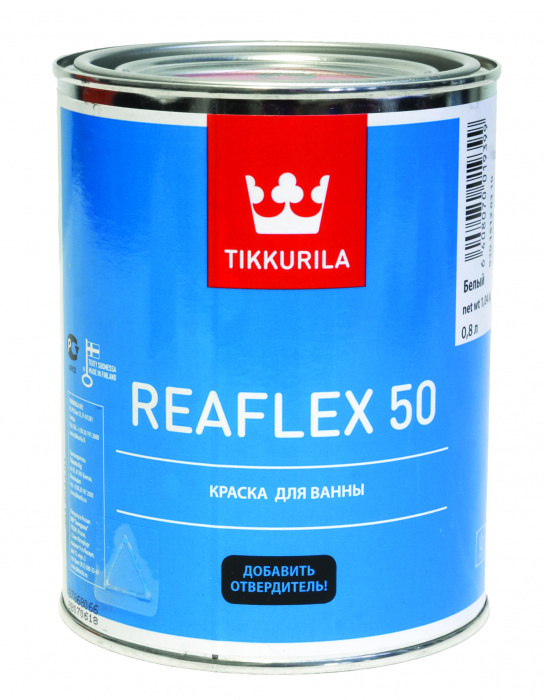 Краска Tikkurila Reaflex 50, база A, 0,8 л