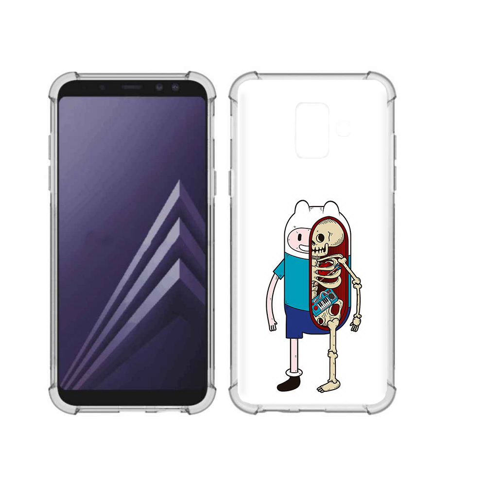 Чехол MyPads Tocco для Samsung Galaxy A6 (2018) Финн скелет (PT111558.582.187)