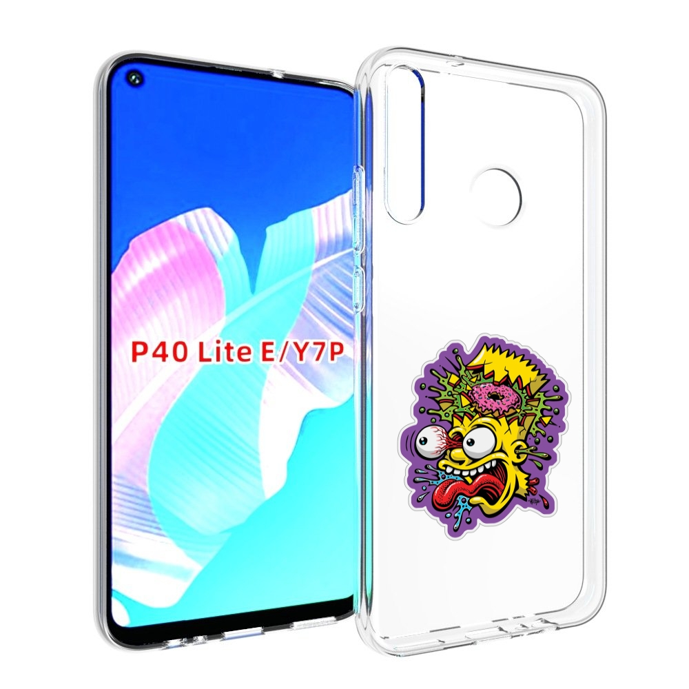 

Чехол бампер MyPads Барт-Симпсон для Huawei P40 Lite E, Прозрачный, Tocco