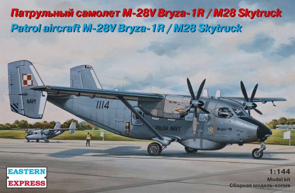 

Сборная модель EASTERN EXPRESS Патрульный самолёт M-28V BRYZA-1R M28 Skytruck