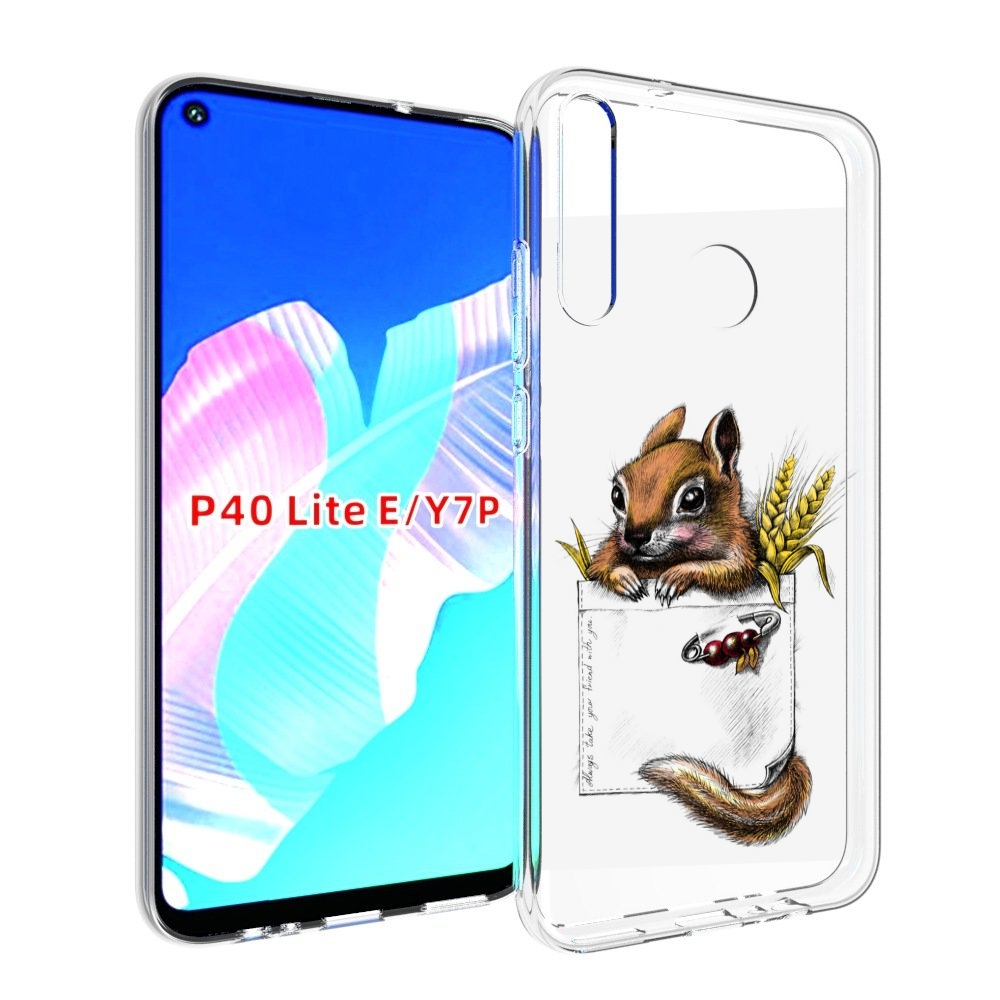 

Чехол бампер MyPads Белочка для Huawei P40 Lite E, Прозрачный, Tocco