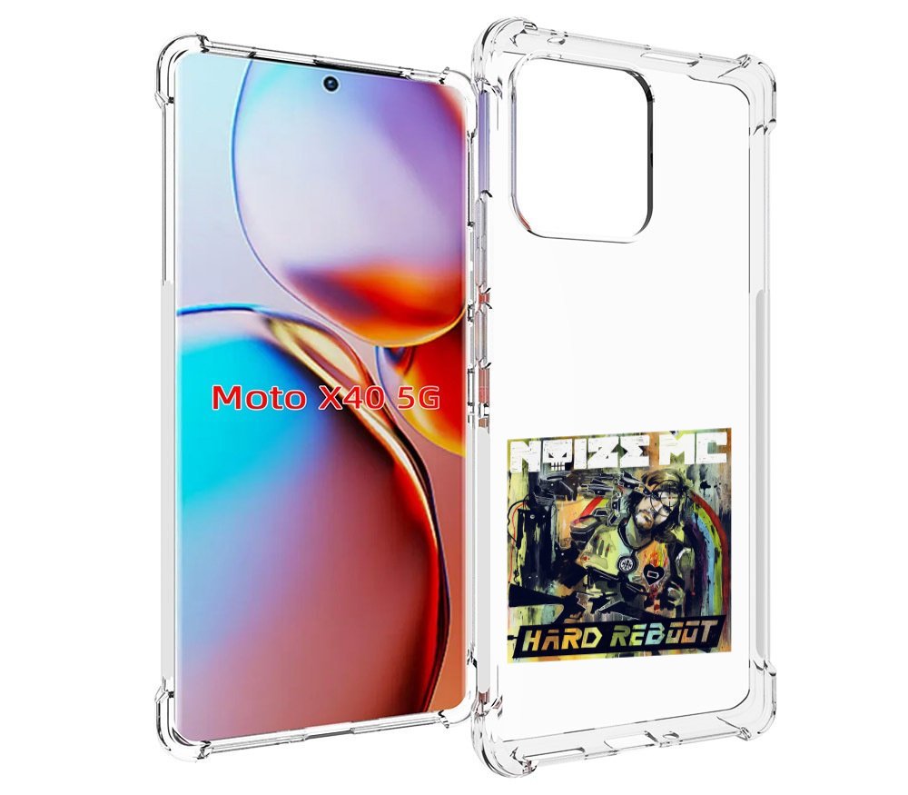 

Чехол MyPads Hard Reboot Noize MC для Motorola Moto X40, Прозрачный, Tocco
