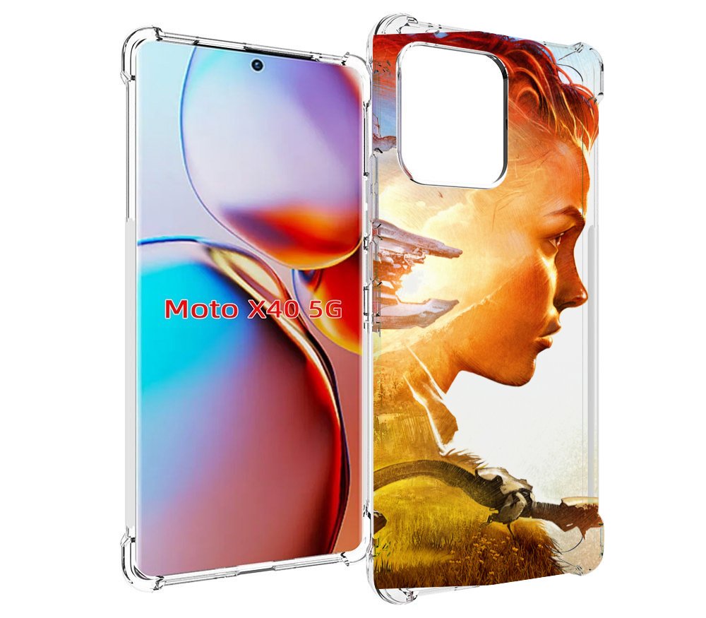 

Чехол MyPads Horizon Zero Dawn art для Motorola Moto X40, Прозрачный, Tocco