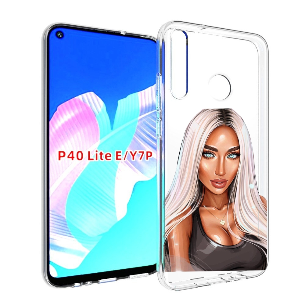 Чехол бампер MyPads Блондинка женский для Huawei P40 Lite E