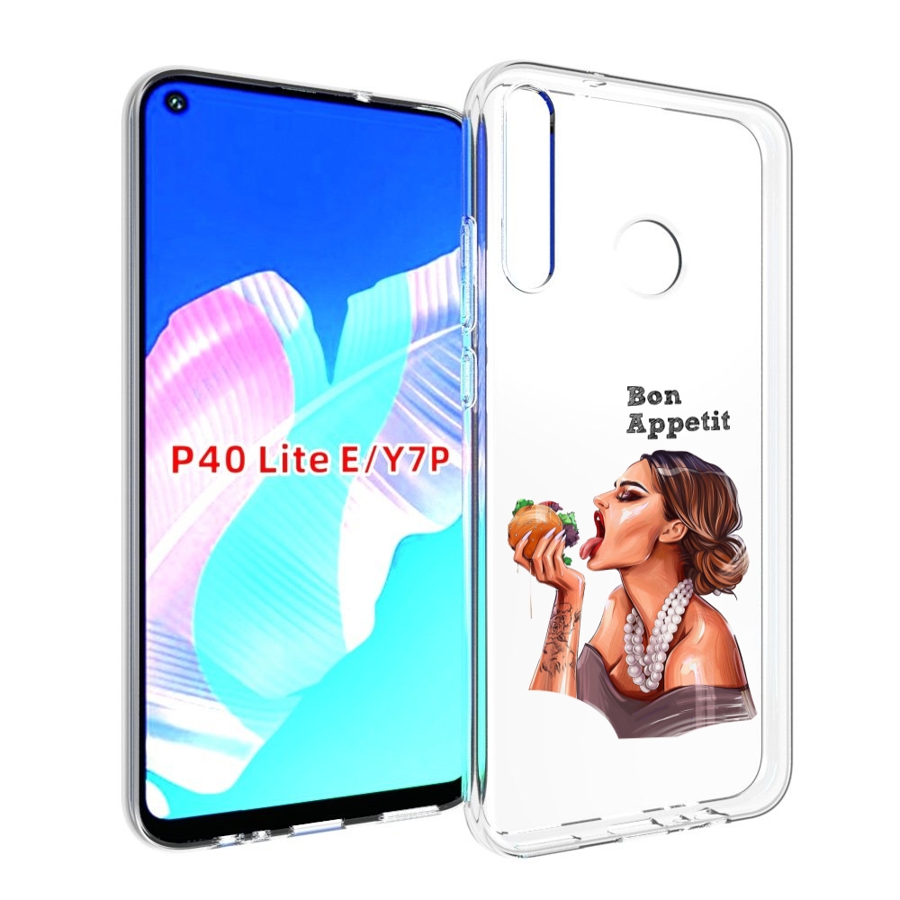 

Чехол бампер MyPads Бон-аппетит для Huawei P40 Lite E, Прозрачный, Tocco