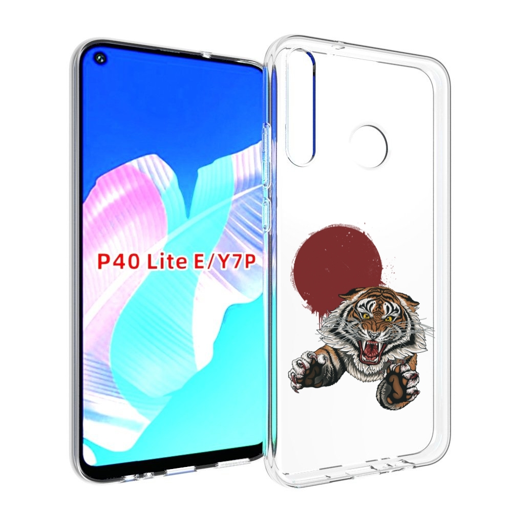 

Чехол бампер MyPads Бросок тигра для Huawei P40 Lite E, Прозрачный, Tocco