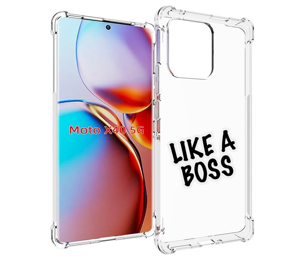 

Чехол MyPads Like-a-boss для Motorola Moto X40, Прозрачный, Tocco