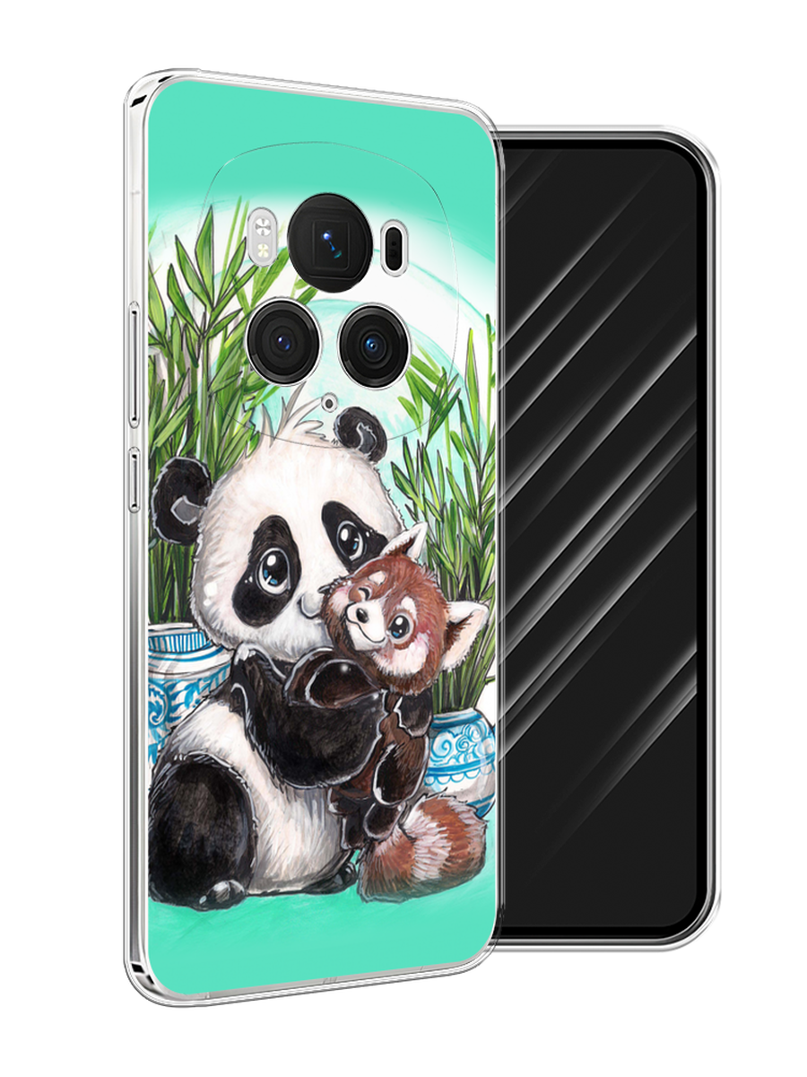 

Чехол Awog на Honor Magic 6 Pro "Друзья зверята", Бирюзовый;белый;черный, 6123750-1