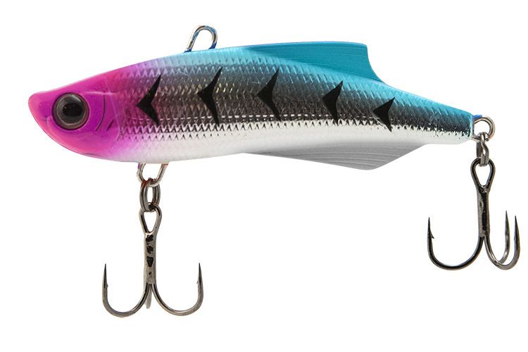 

Виб тонущий воблер для зимней рыбалки ECOPRO Tor EPVT77/25S-047 047 Psychedelic Shad, Разноцветный