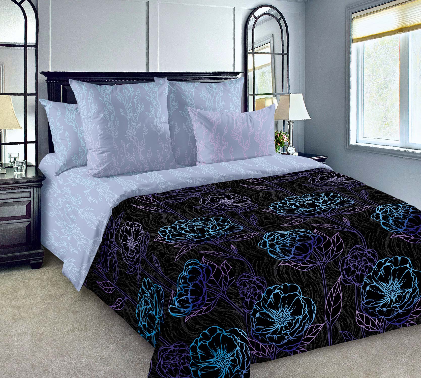 

Постельное белье Текс-Дизайн Иллюминация 1, поплин, 1.5-спальный