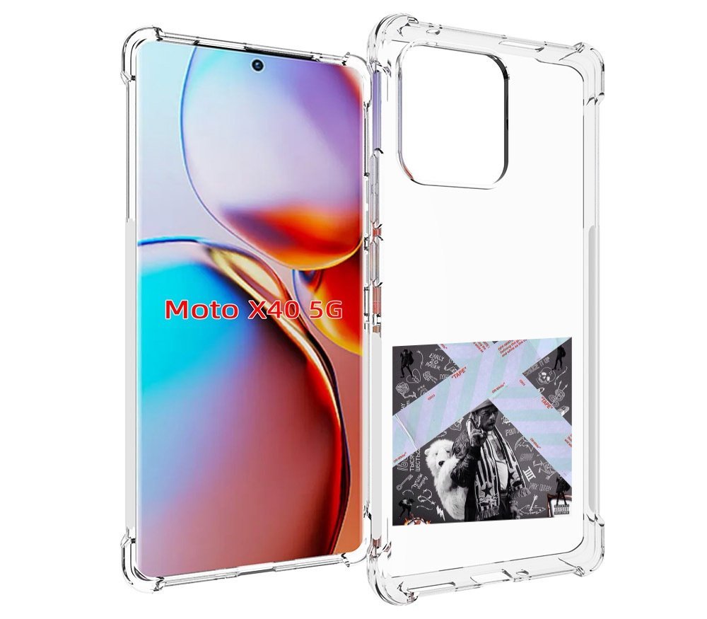 

Чехол MyPads Lil Uzi Vert - Luv Is Rage 2 для Motorola Moto X40, Прозрачный, Tocco