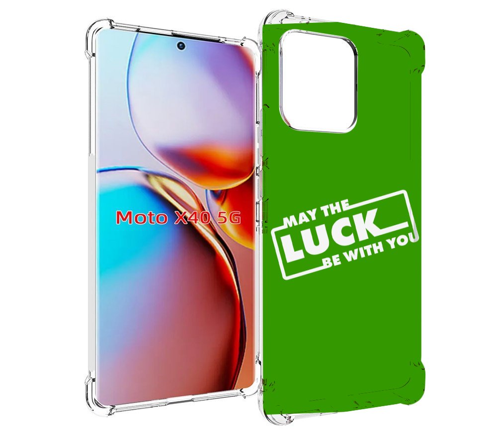 

Чехол MyPads Luck green для Motorola Moto X40, Прозрачный, Tocco