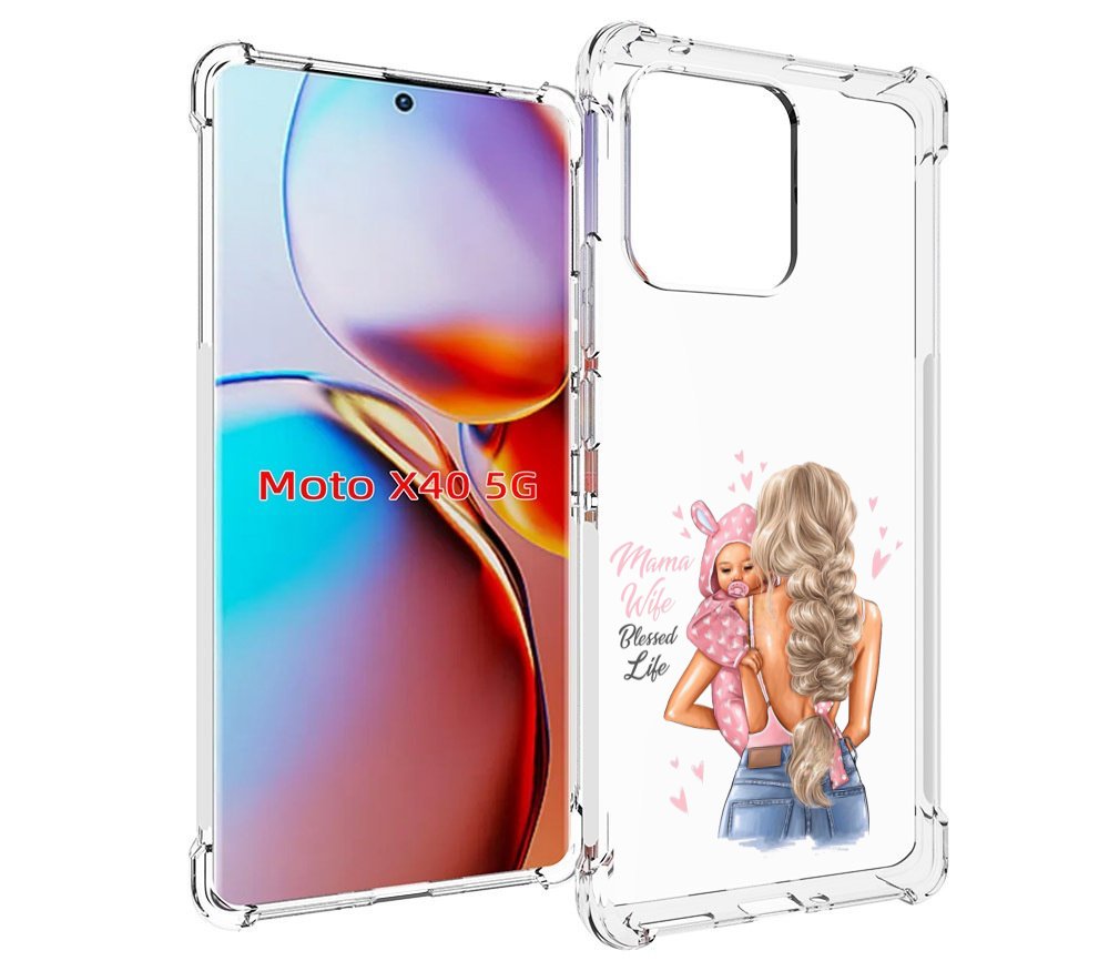

Чехол MyPads Mama-wibe для Motorola Moto X40, Прозрачный, Tocco