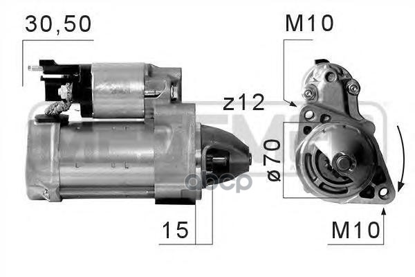 

220670_стартер 1.7kw mb sprinter/vito/w212/s212/x204/r172 2.2-2.5 cdi 06>