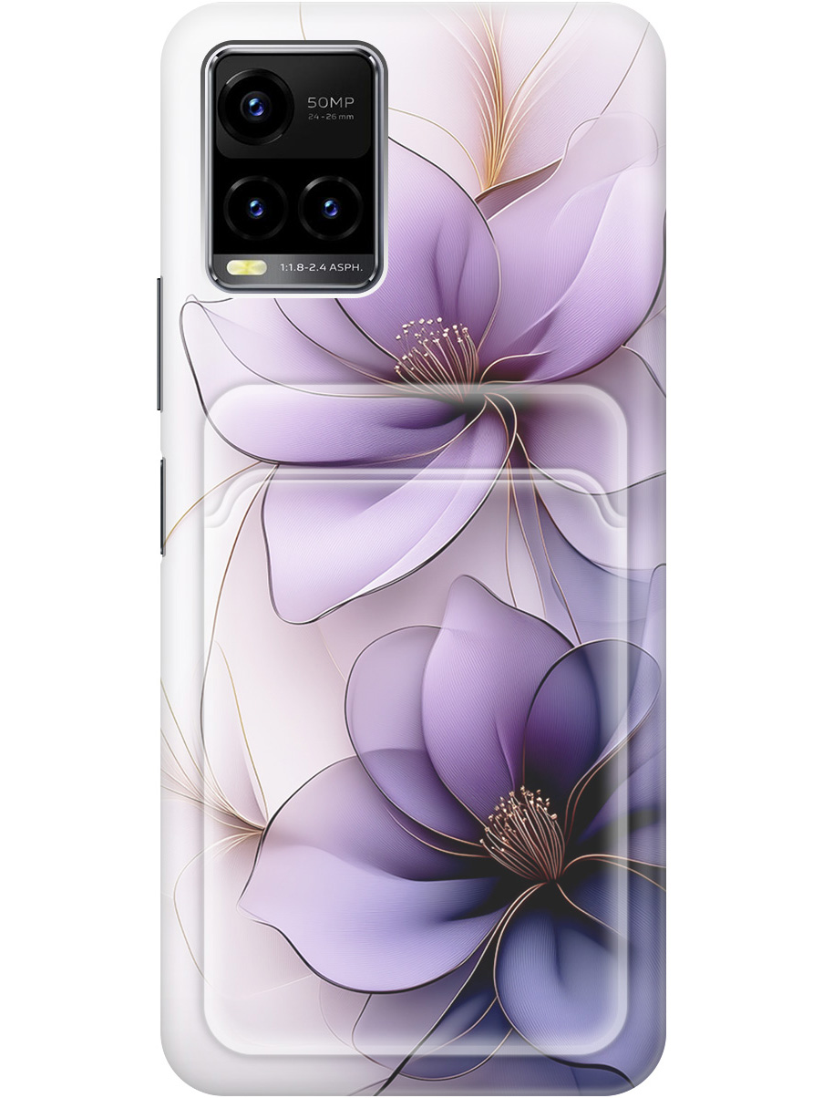 

Силиконовый чехол на Vivo Y21 / Y21s / Y33s с принтом с карманом для карты 849967, Белый;прозрачный;серый;фиолетовый, 743438221