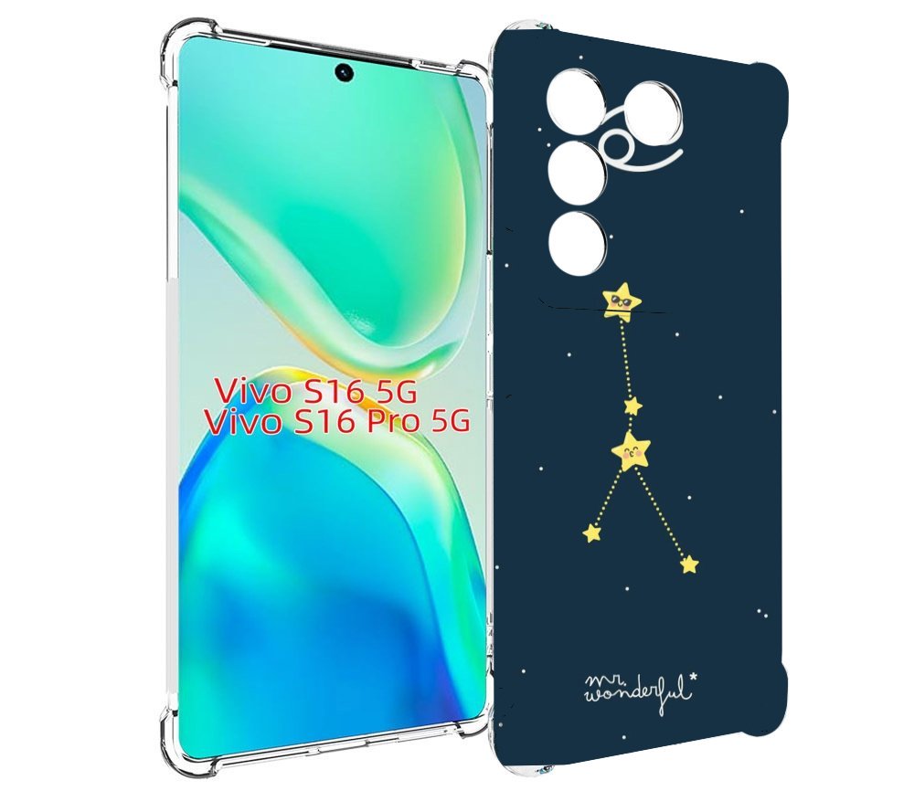 

Чехол MyPads знак-зодиака-рак-3 для Vivo S16 5G/S16 Pro 5G/V27/V27 Pro, Tocco