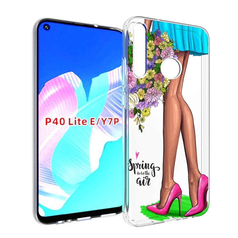 

Чехол бампер MyPads Весна-в-воздухе женский для Huawei P40 Lite, Прозрачный, Tocco