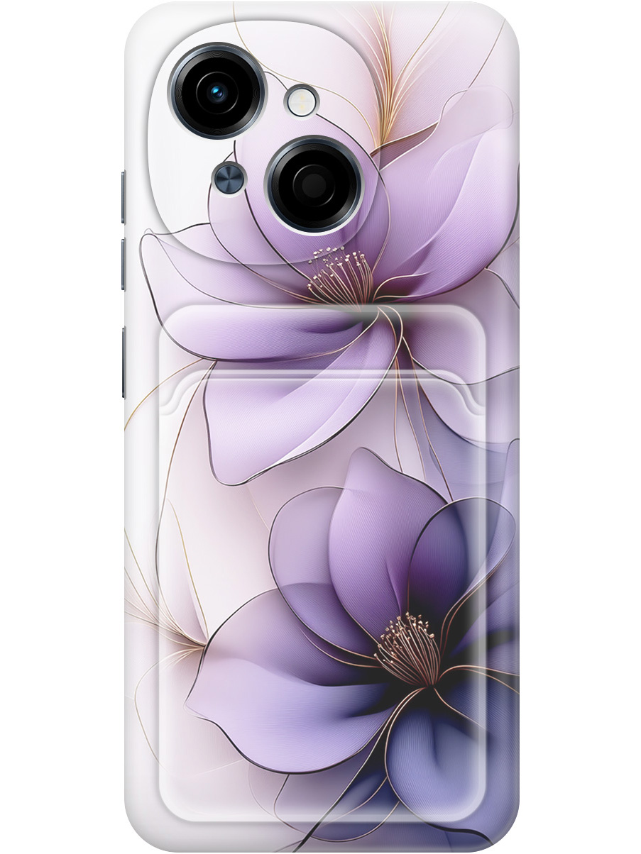 

Силиконовый чехол на Tecno Spark Go 1 / Pop 9 с принтом с карманом для карты 849980, Белый;прозрачный;серый;фиолетовый, 786716921