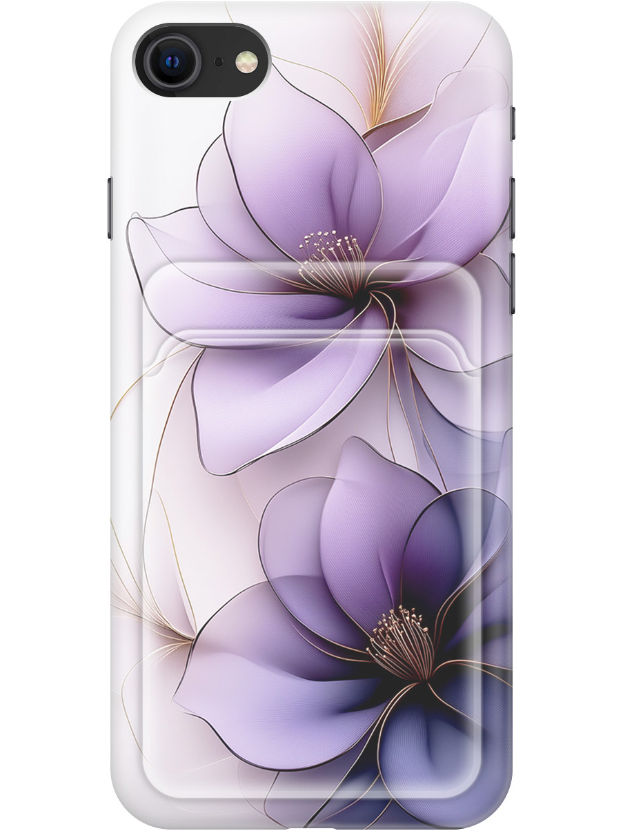 

Силиконовый чехол на Apple iPhone SE (2022) / SE (2020) / 8 / 7 с принтом 849981, Белый;прозрачный;серый;фиолетовый, 713043221