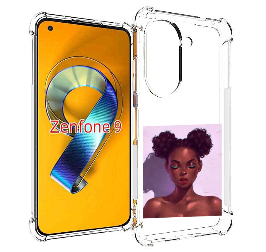 Чехол MyPads зеленые-стрелки женский для Asus Zenfone 9 (AI2202)