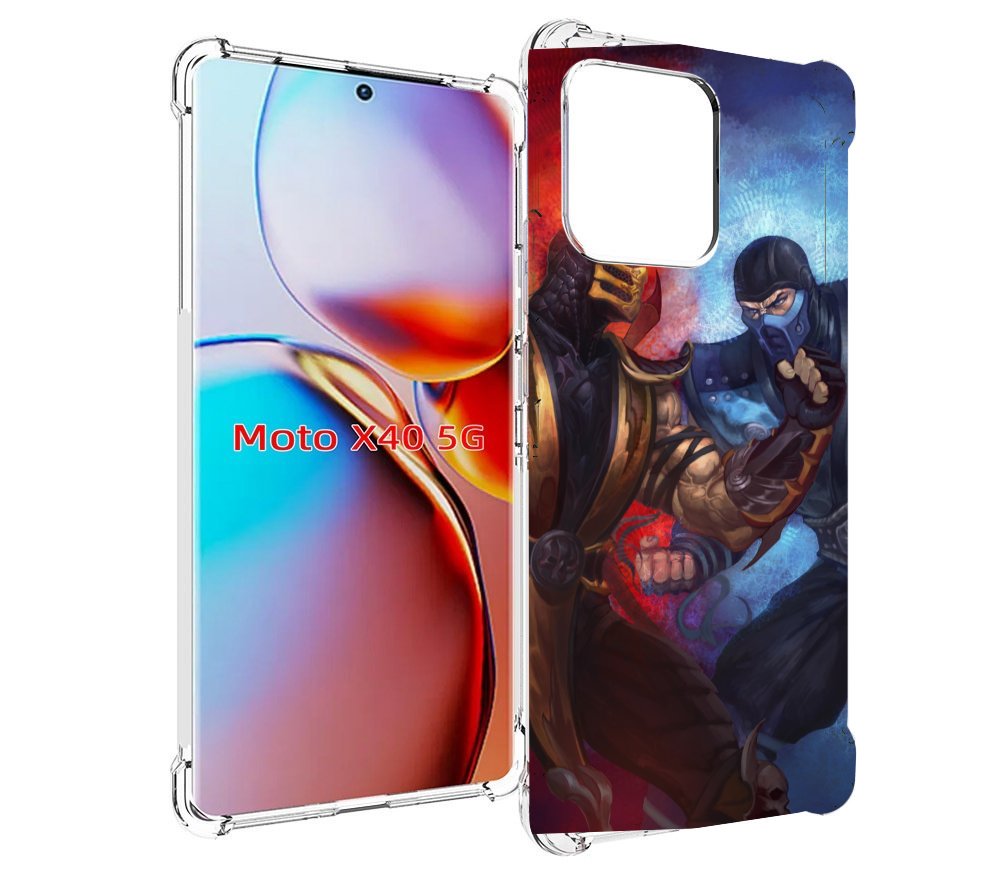 

Чехол MyPads Mortal Kombat art для Motorola Moto X40, Прозрачный, Tocco