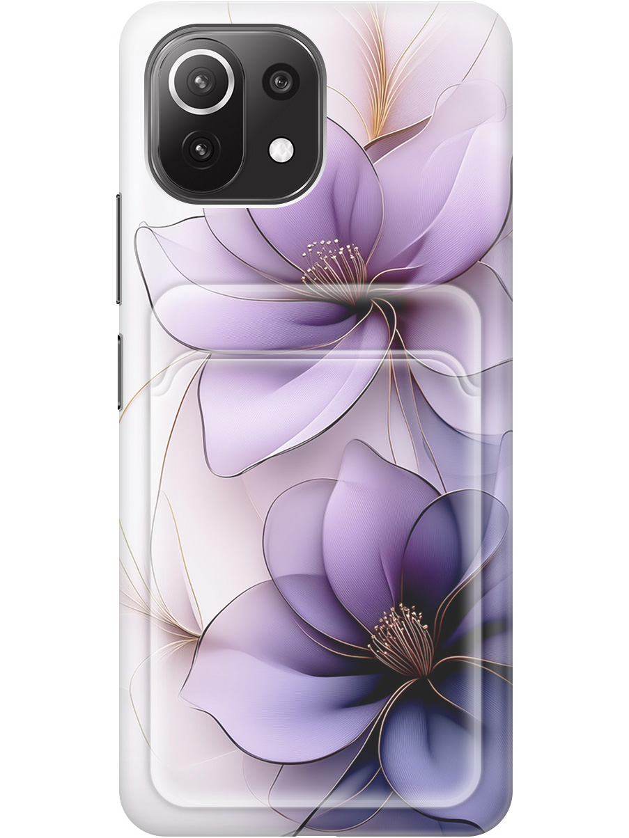 

Силиконовый чехол на Xiaomi Mi 11 Lite / 11 Lite 5G с принтом с карманом для карты 849986, Белый;прозрачный;серый;фиолетовый, 725173321