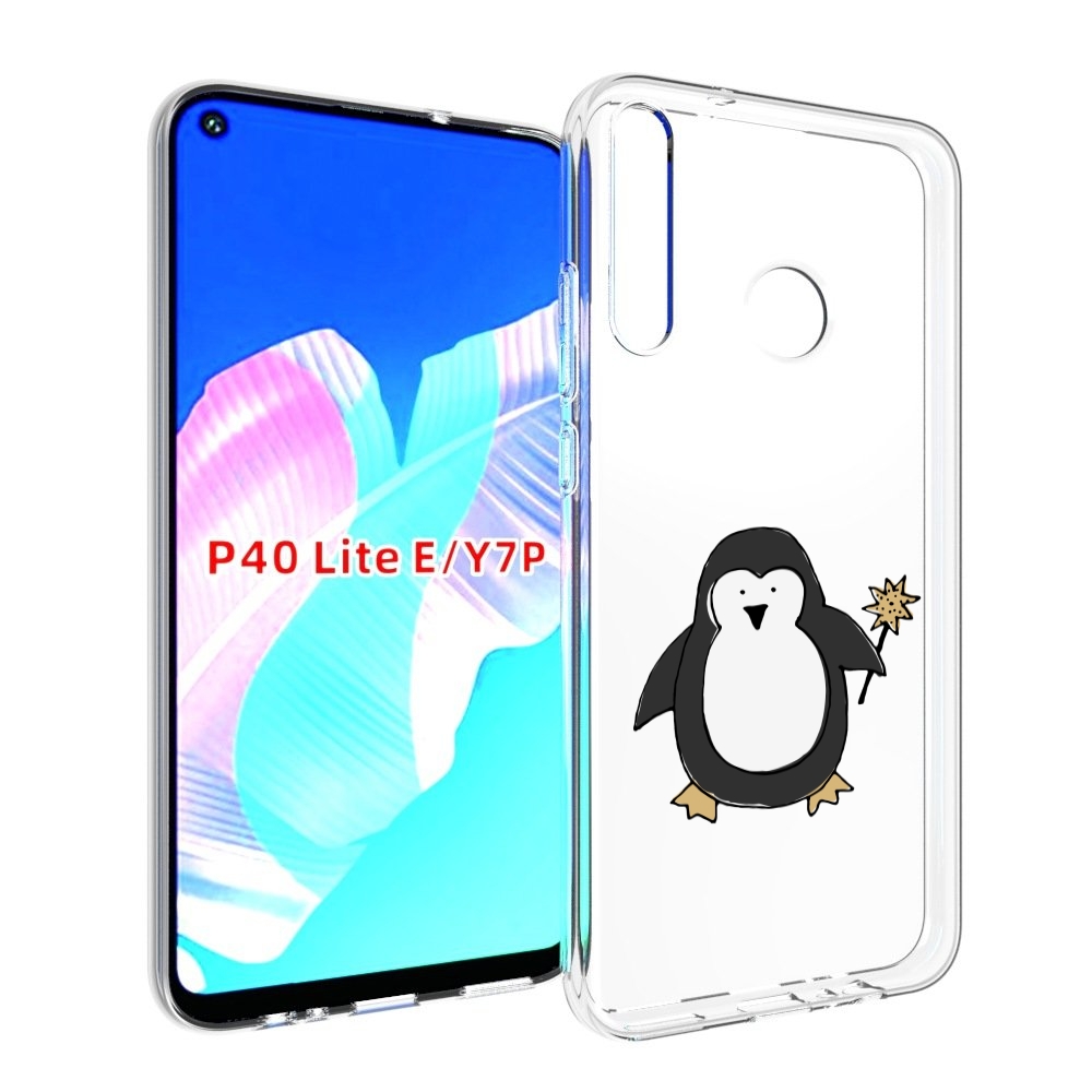 

Чехол бампер MyPads Волшебный пингвин для Huawei P40 Lite E, Прозрачный, Tocco