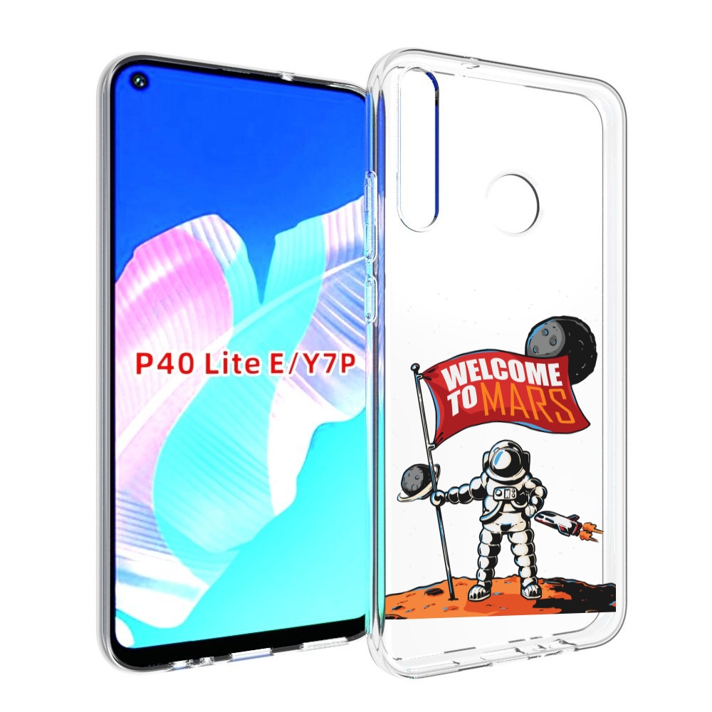 

Чехол бампер MyPads Вэлком-Марс для Huawei P40 Lite E, Прозрачный, Tocco