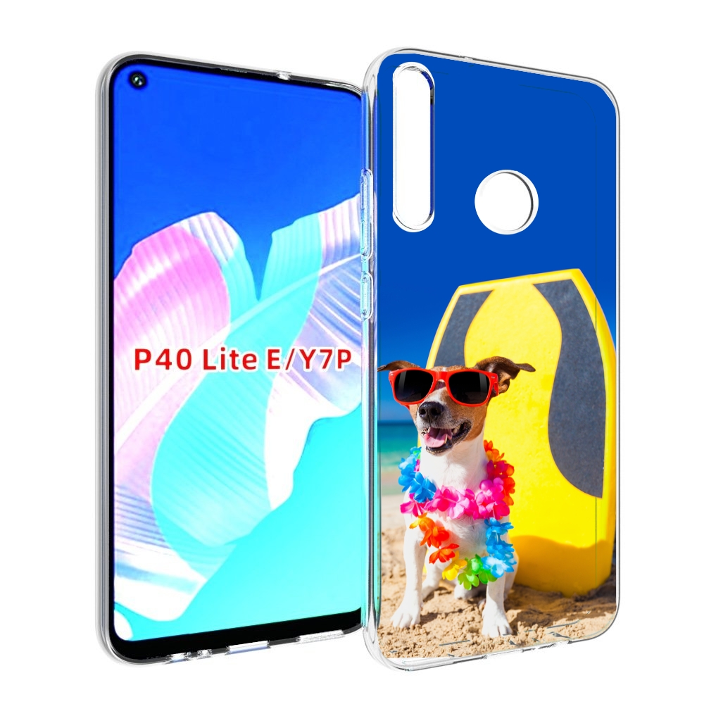 

Чехол бампер MyPads Гавайская-собака для Huawei P40 Lite E, Прозрачный, Tocco