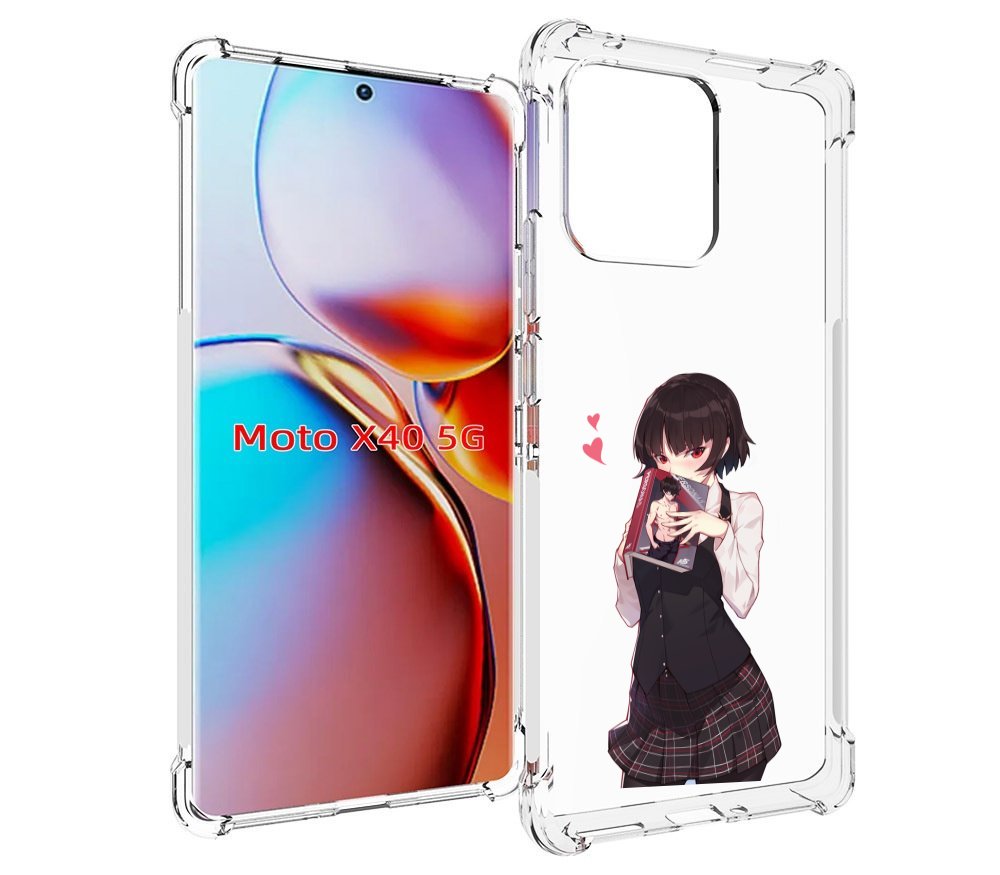 

Чехол MyPads Persona 5 - Makoto Niijima для Motorola Moto X40, Прозрачный, Tocco