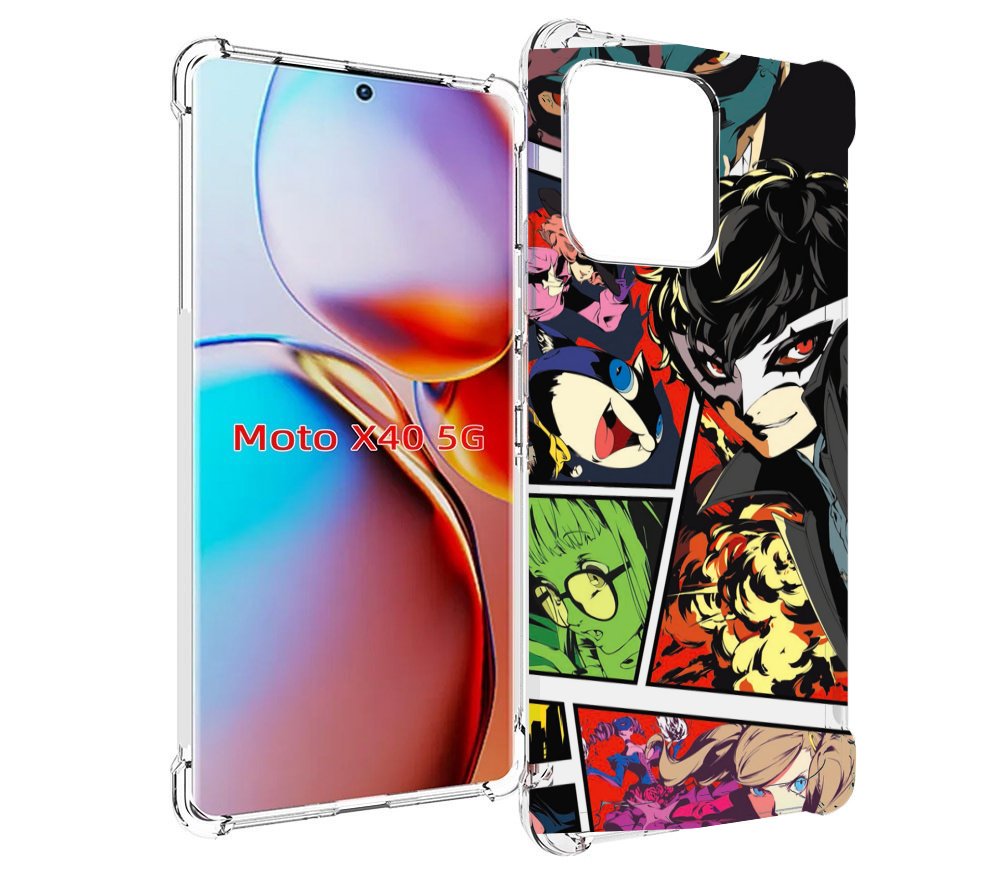 

Чехол MyPads Persona 5 art для Motorola Moto X40, Прозрачный, Tocco