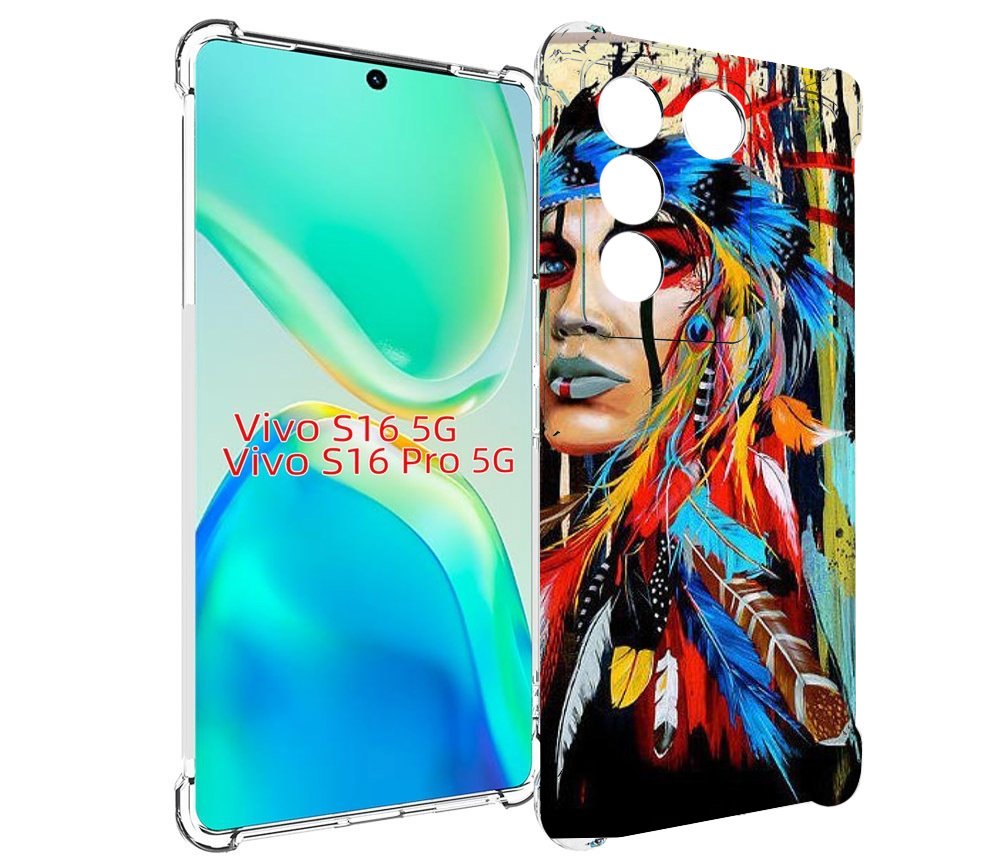 

Чехол MyPads индеец расписной для Vivo S16 5G/S16 Pro 5G/V27/V27 Pro, Tocco