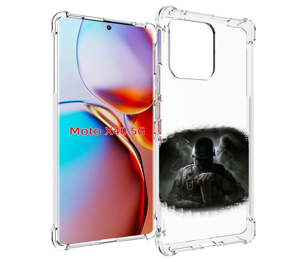 

Чехол MyPads Rainbow Six Siege для Motorola Moto X40, Прозрачный, Tocco