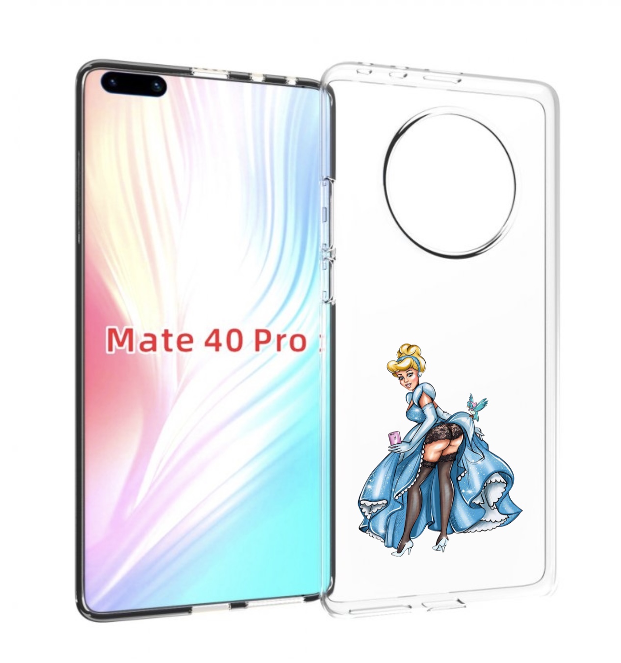 

Чехол MyPads девушка-в-платье-красивая женский для Huawei Mate 40 Pro (NOH-NX9), Прозрачный, Tocco