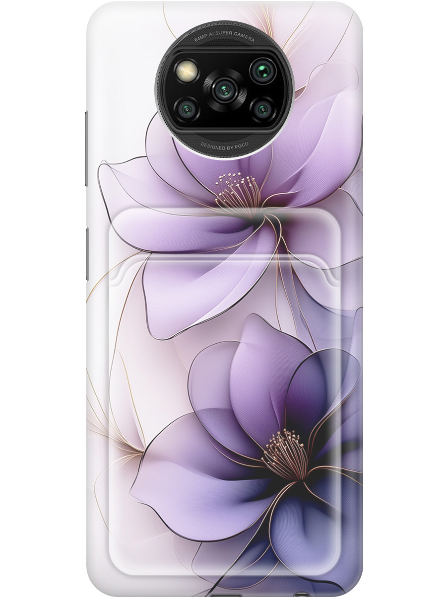 

Силиконовый чехол на Xiaomi Poco X3 / X3 Pro с принтом с карманом для карты 850002, Белый;прозрачный;серый;фиолетовый, 723602721