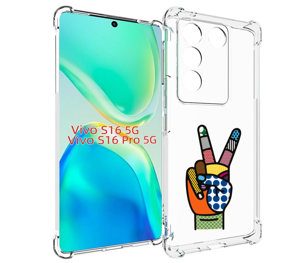 

Чехол MyPads йоу пальчики для Vivo S16 5G/S16 Pro 5G/V27/V27 Pro, Tocco