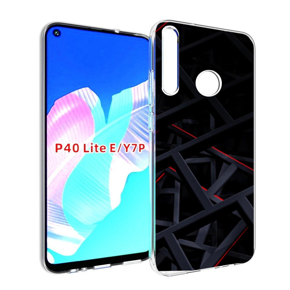 

Чехол бампер MyPads Геометрия для Huawei P40 Lite E, Прозрачный, Tocco