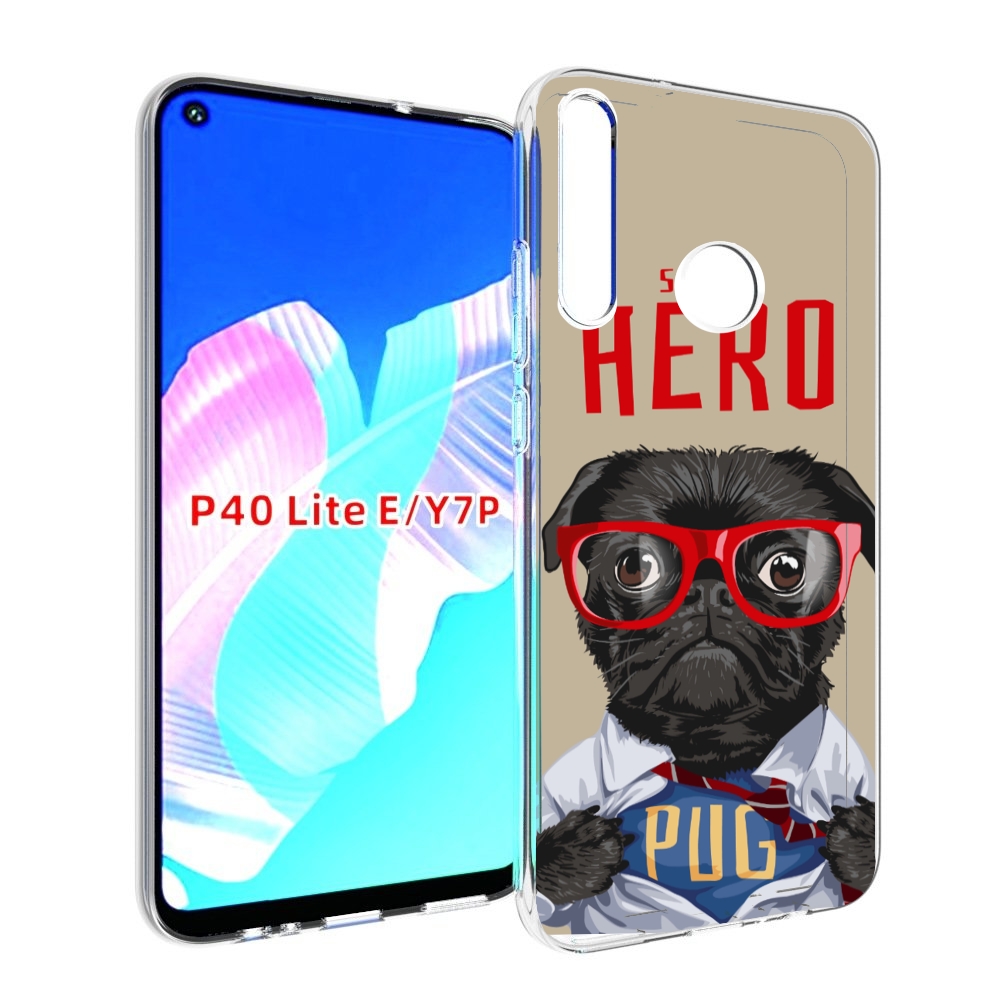 

Чехол бампер MyPads Герой-PUG для Huawei P40 Lite E, Прозрачный, Tocco