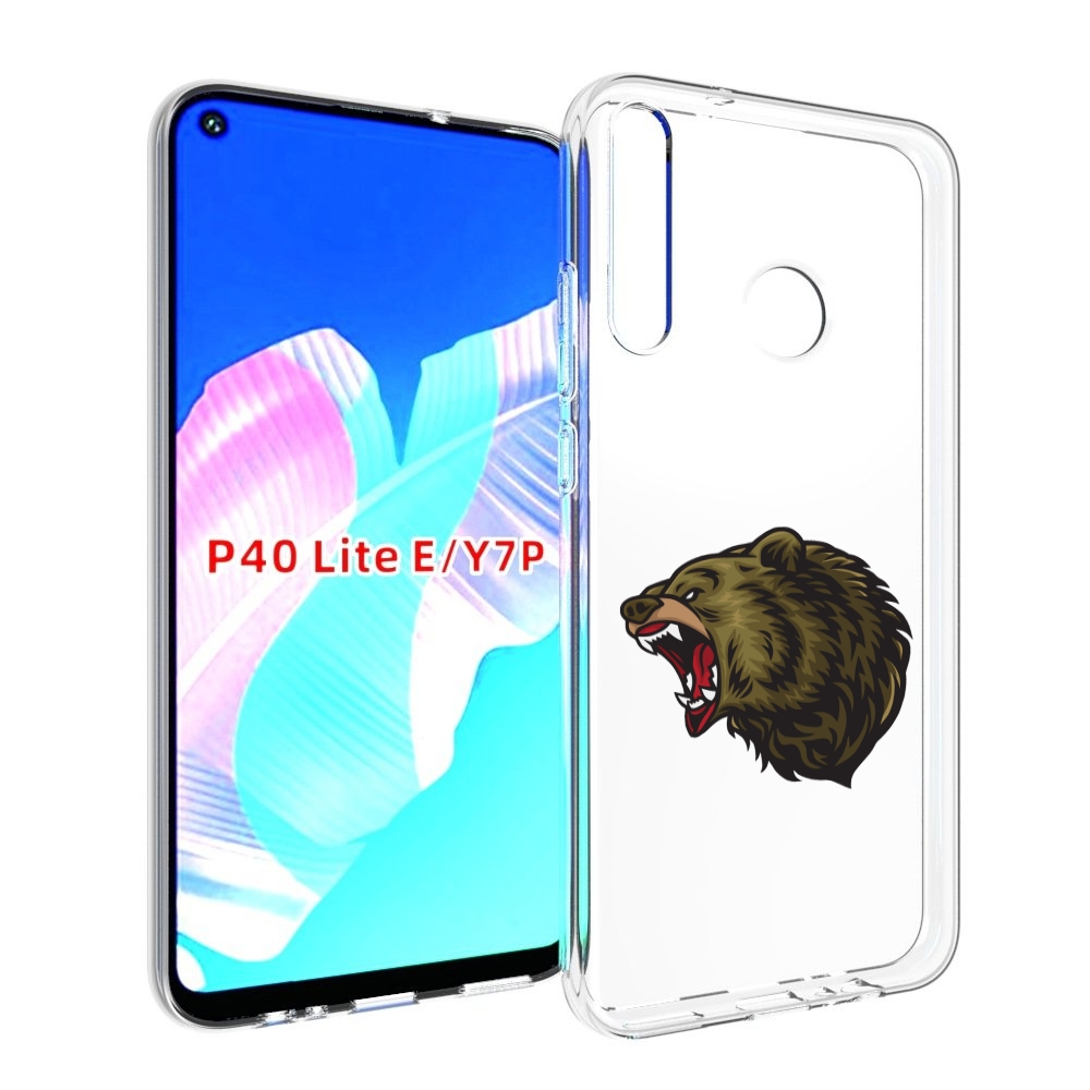 

Чехол бампер MyPads Голова-медведь для Huawei P40 Lite E, Прозрачный, Tocco