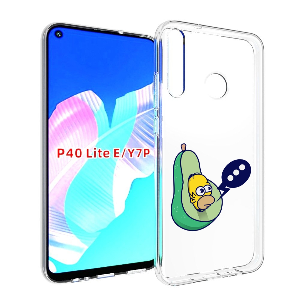 

Чехол бампер MyPads Гомер-авокадо для Huawei P40 Lite E, Прозрачный, Tocco