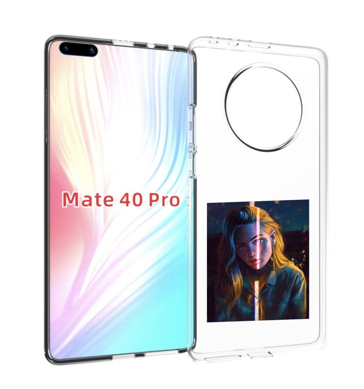 

Чехол MyPads девушка-в-тени для Huawei Mate 40 Pro (NOH-NX9), Прозрачный, Tocco