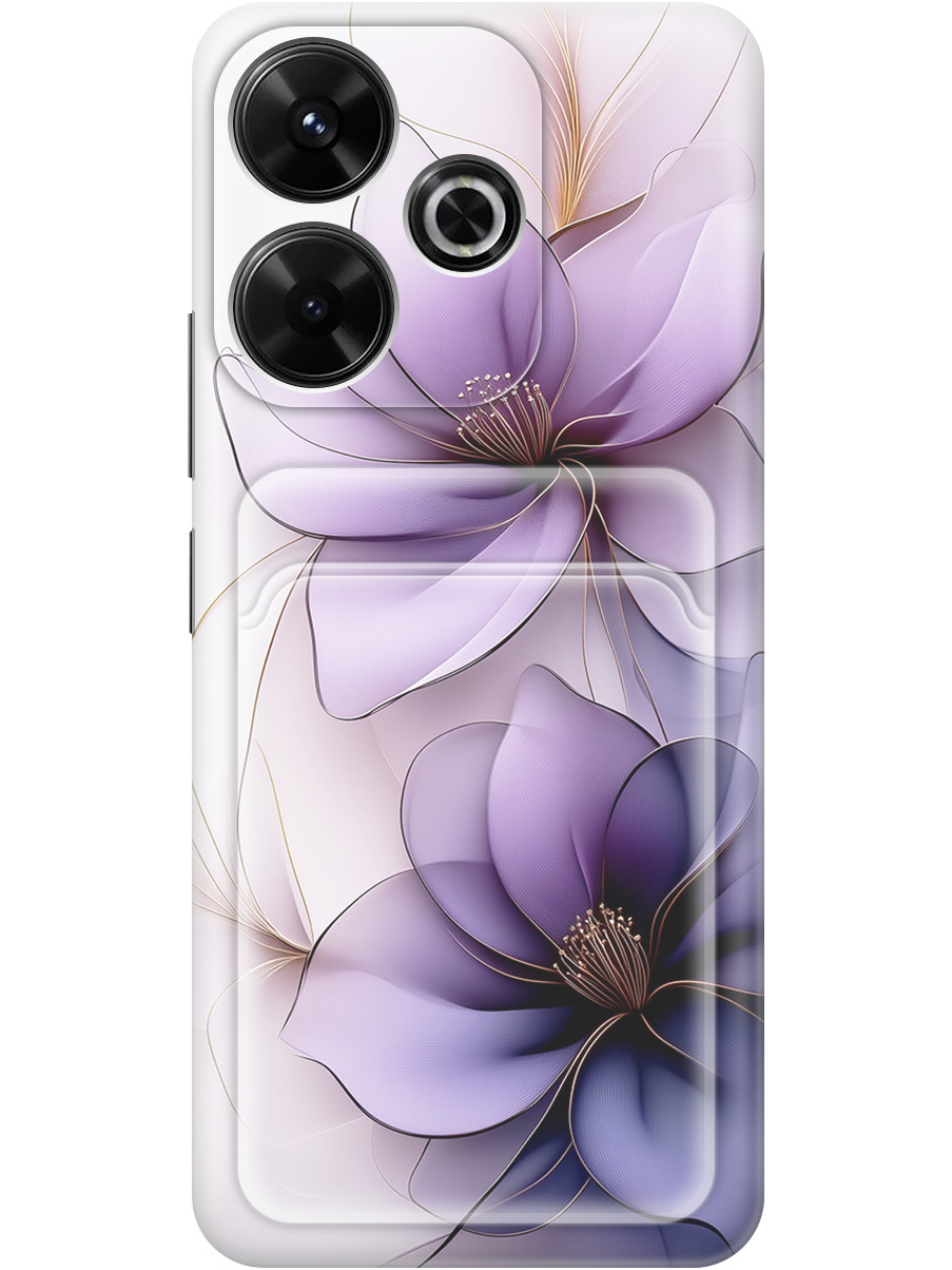 

Силиконовый чехол на Xiaomi Redmi 13 / Redmi Note 13R / Poco M6 4g с принтом 850006, Белый;прозрачный;серый;фиолетовый, 783988621