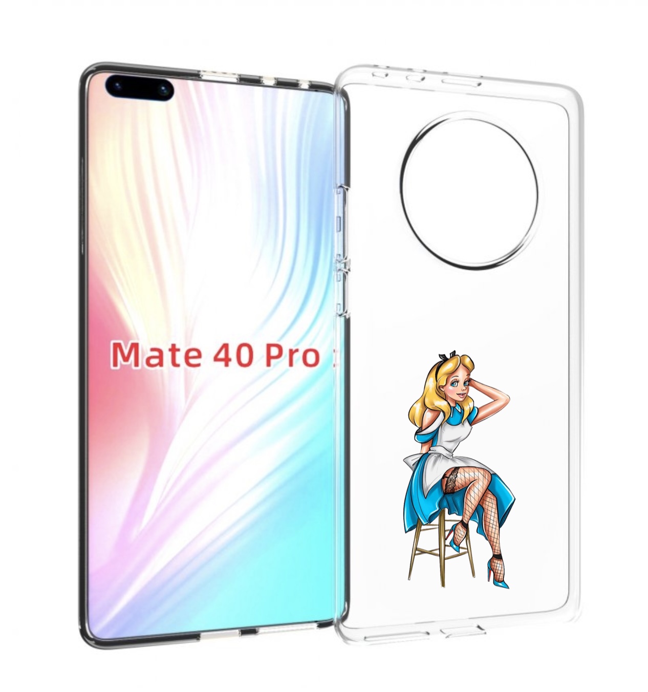 фото Чехол mypads девушка-в-чулках женский для huawei mate 40 pro (noh-nx9)