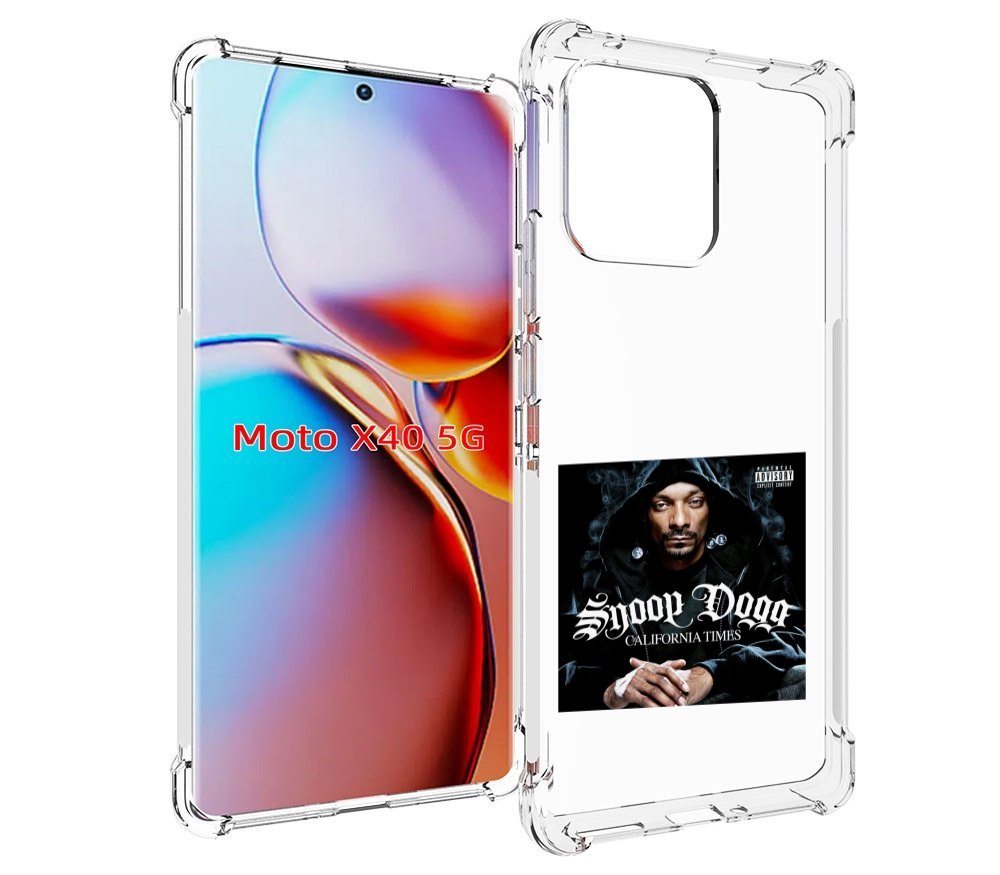 

Чехол MyPads Snoop Dogg CALIFORNIA TIMES для Motorola Moto X40, Прозрачный, Tocco