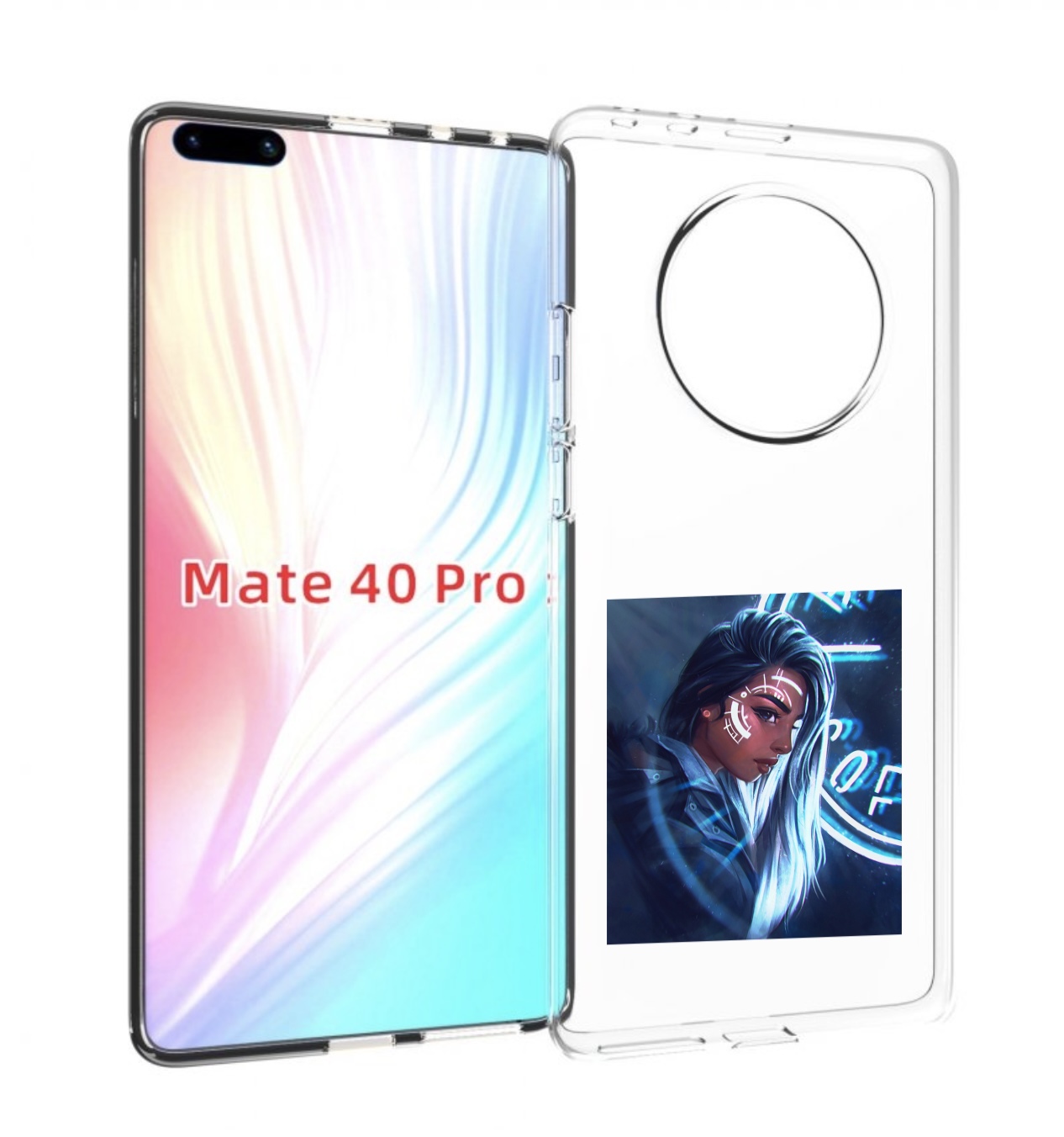 Чехол MyPads девушка-из-антарктиды женский для Huawei Mate 40 Pro (NOH-NX9)