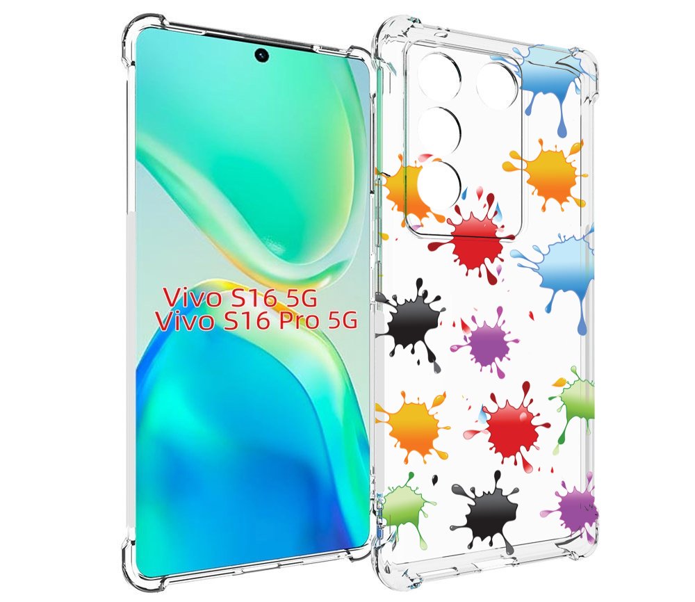 

Чехол MyPads кляксы для Vivo S16 5G/S16 Pro 5G/V27/V27 Pro, Tocco