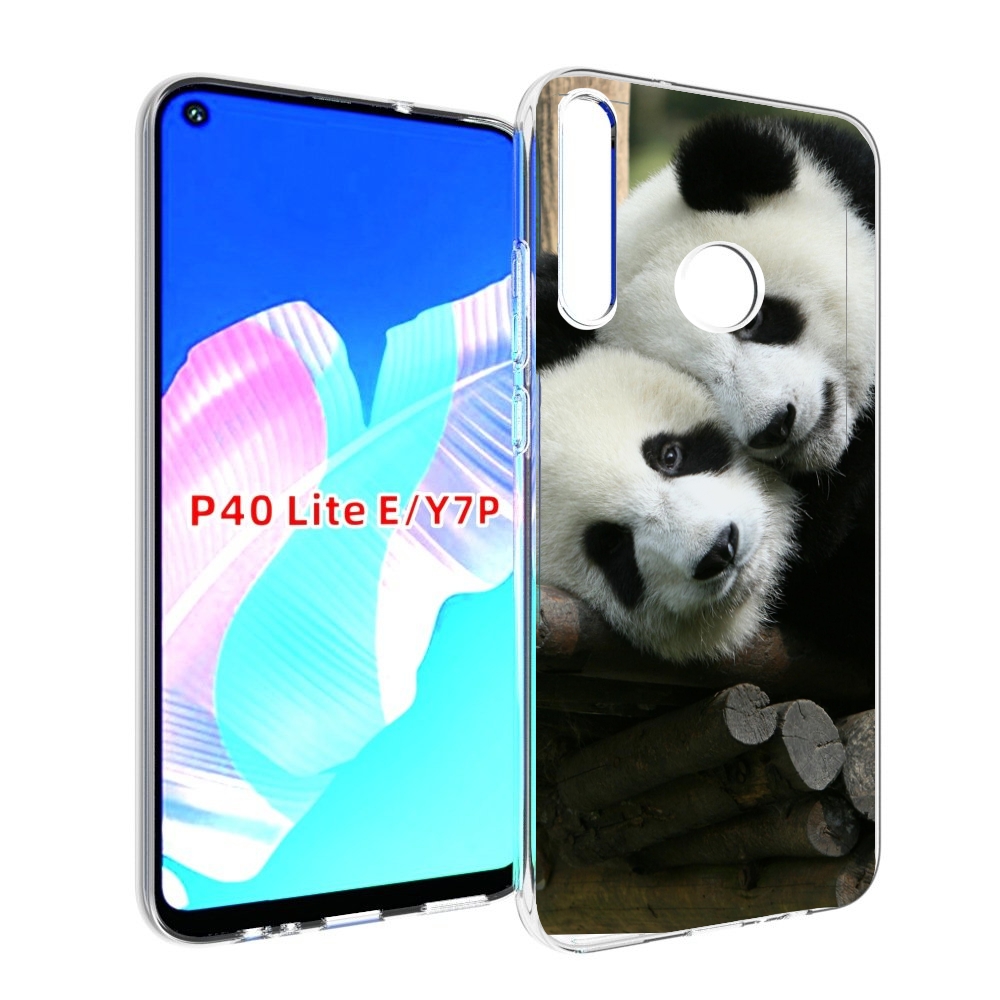 

Чехол бампер MyPads Две-панды для Huawei P40 Lite E, Прозрачный, Tocco