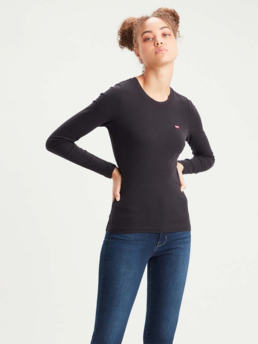 

Лонгслив женский Levi's 69555-0014 черный L, 69555-0014