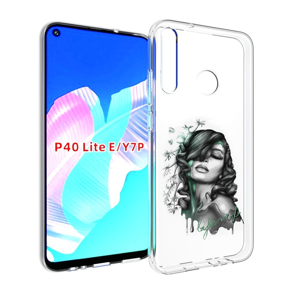 

Чехол бампер MyPads Девушка 2 для Huawei P40 Lite E, Прозрачный, Tocco
