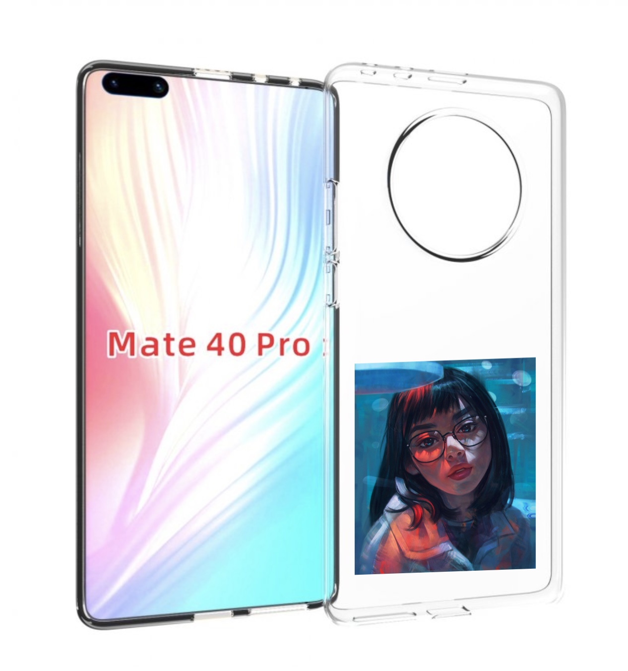 

Чехол MyPads девушка-под-красным-светом для Huawei Mate 40 Pro (NOH-NX9), Прозрачный, Tocco